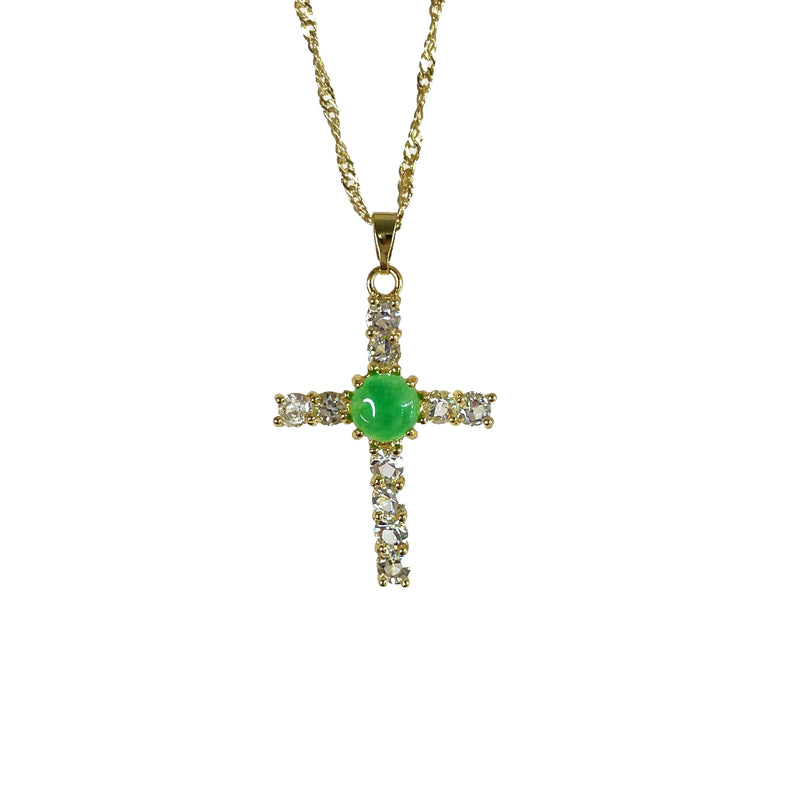 Jade Crystal Cross